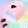 220W Rhinestone Dual Light Nail Lamp: Portable, Quick-Dry, Gel-Curing with No Blackening