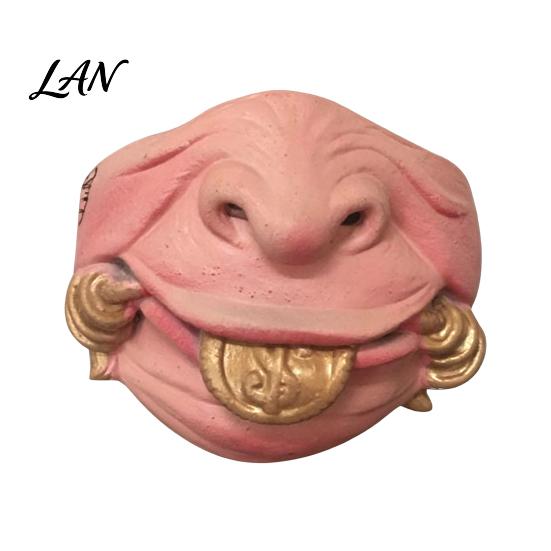 Funny Character Masque for Adults Latex Halloween Half Face Adults, Scary Horror Party Humorous Photo Booth Props with Elastic Strap Cosplay, Carnival