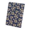 [Inden-ya] Inden Pass Case, Pass Case G, Thin, Deerskin, Navy Blue with White Lacquer, Forget-me-not Pattern, 2527-14-181