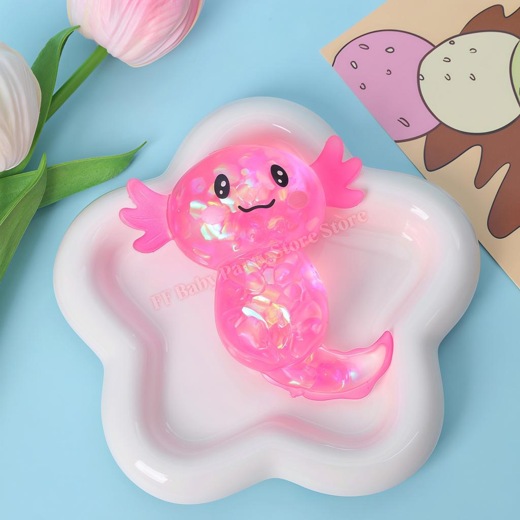 Salamander Maltose Fidgets Toys Squishy Malt Sugar Stretchy Axolotl Fun Squeeze Anti-Anxiety Gift Birthday Supplies Party Favors