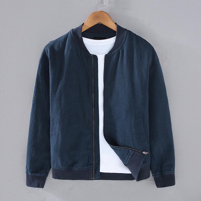 G150 Men's Retro Japanese Ramie Jacket - Autumn Casual Loose Fit