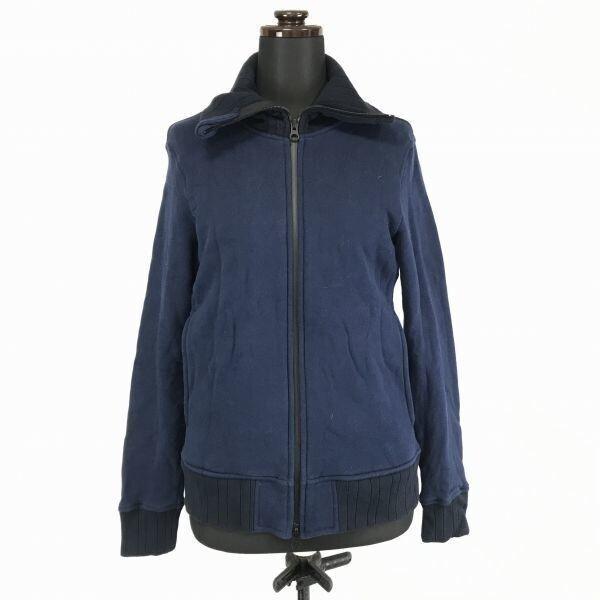 

Б/У/Сделано в Японии Upscape Audience Блузон с высоким воротником в рубчик 16 Мужской Темно-синий