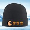 Pacman Eating Burger Delicious Tasty Food Men Women Unisex Knitted Hat Beanie Pullover Cap Winter Thermal Warm Christmas Outdoor