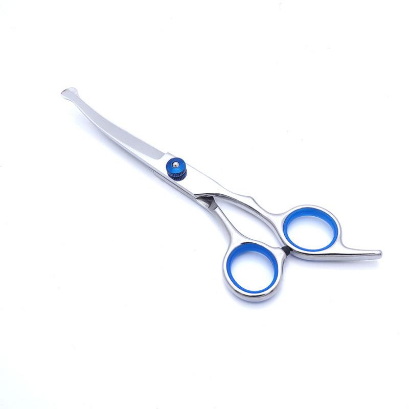 Pet Grooming Scissors Round Head Professional Stainless Steel Dog Hair Scissors Durable Pet Shears Animal Cutting Portable Set