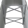 Vidaxl Raised Planter, Powder-Coated Steel 114X40X68 Cm, Grey