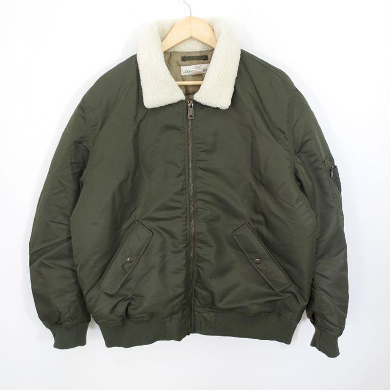 

Обрезанная этикетка Товары для скота Утолщенный плюс размер Лацканы Куртка Летный костюм Army Green XS (European code)