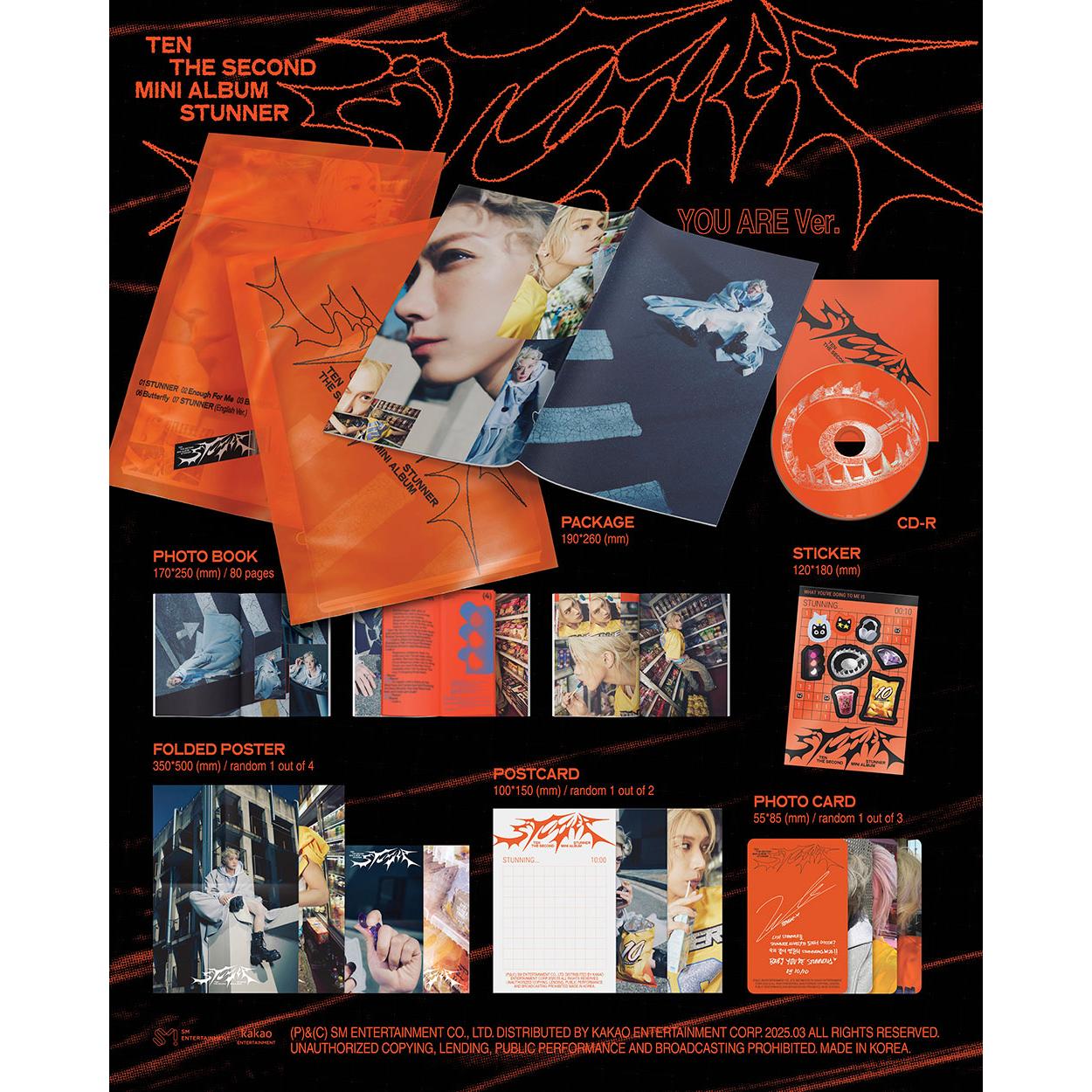 

(Я Є / ТИ Є вер.) ДЕСЯТЬ (WayV) [STUNNER] 2-й міні-альбом YOU ARE (PACK BOOK VER.)