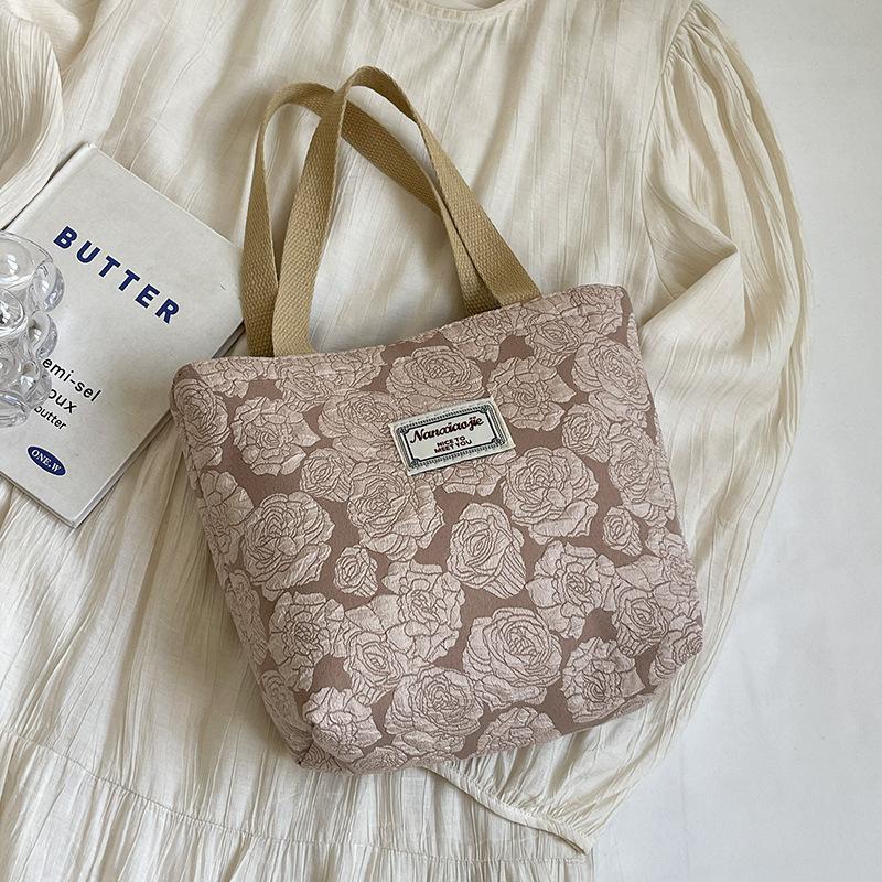 Korean Ins Niche Canvas Bag New Fashion Commuter Tote Bag Female College Students' Class Shoulder Bag