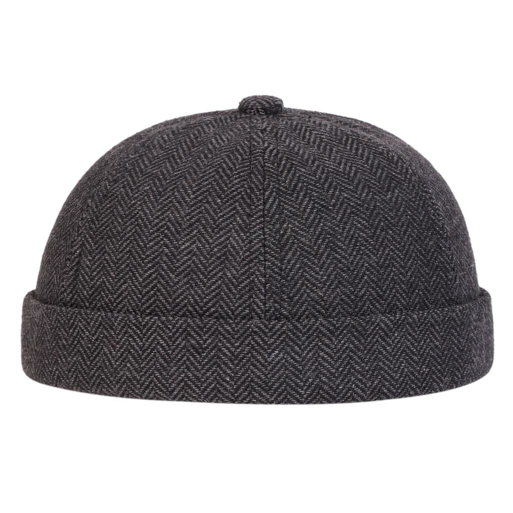 Fashionable Houndstooth Landlord Hat Unisex Winter Warm Cap Outdoor Leisure Beanies Caps Beach Hats
