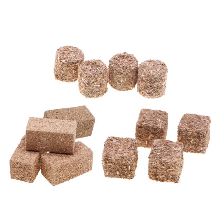 Wood Miniature Hays Bales for Creative Doll House Display Farm Theme Decoration Kids Craft Project Setting Accessories