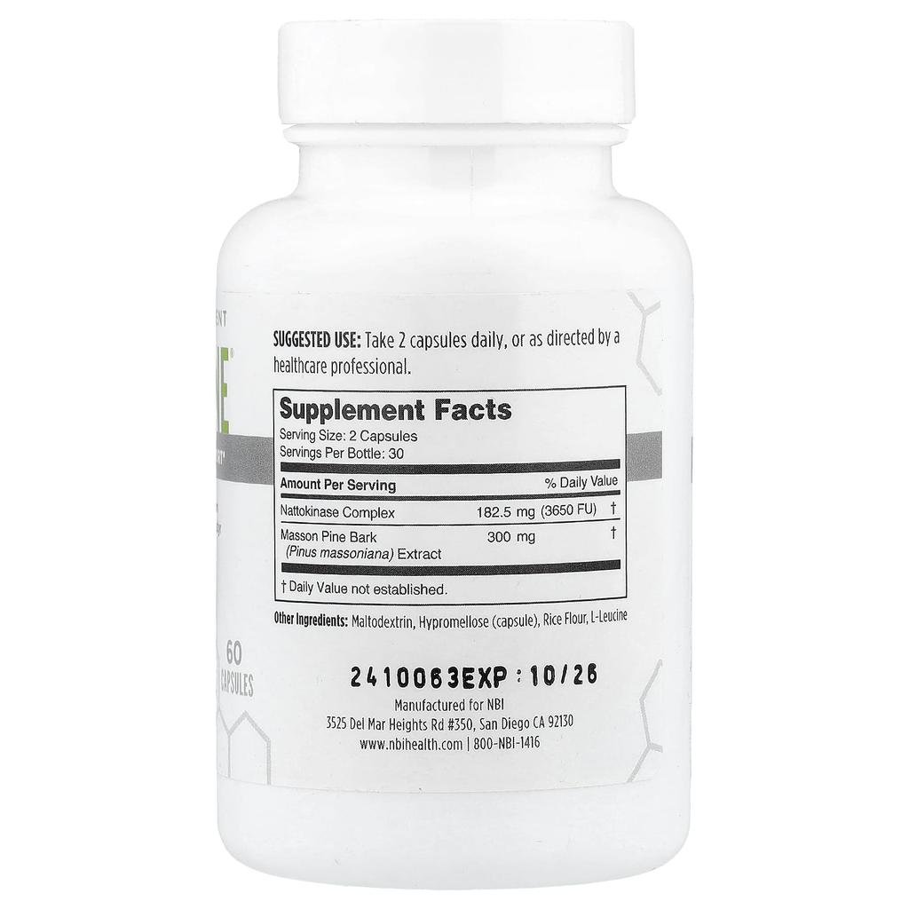 NBI, Nattopine®, 60 Capsules