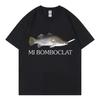 Divertente T-shirt Meme Pesce Bomboclat Tendenza Moda Streetwear Y2k Magliette Manica Corta Donne Harajuku T-shirt Stile Vintage