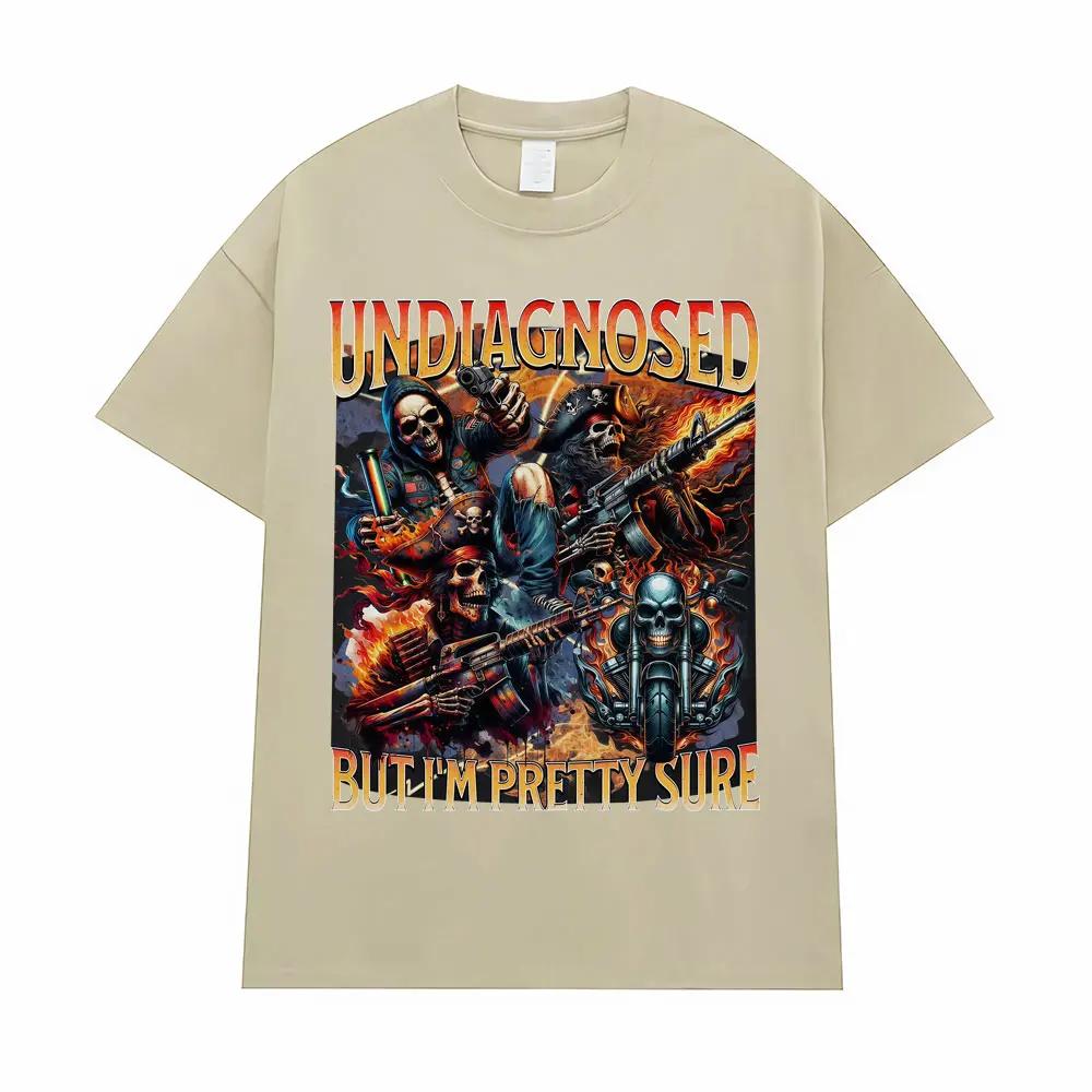 Nediagnostikováno, ale jsem si docela jistý Meme Trička Vtipná Autismus Kostra Trička Pánská Dámská Ležérní 100% Bavlna Nadměrná Trička Topy