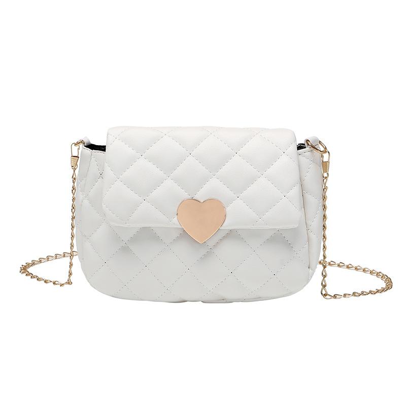 Heart-shaped embroidery bag 2025ladies bag women's bag women's casual versatile mobile phone bag diamond shoulder bag