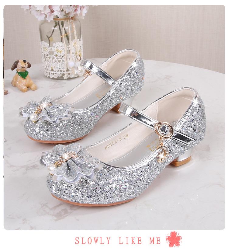 Girls' Gold High Heels - Korean Style Fashion Shoes for Spring/Autumn Performances