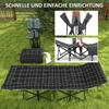 67cm Breites Klappbett, Campingliege für Erwachsene mit Matratze, Aufbewahrungstasche, Tragetasche, Max. Belastung 150kg, Schwarz