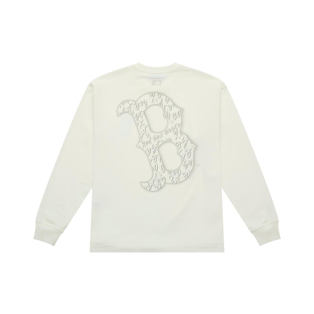 New MLB Boston Red Sox Basic Collection 25FW T Shirt Unisex Ivory White 3ATSB0554-43IVS