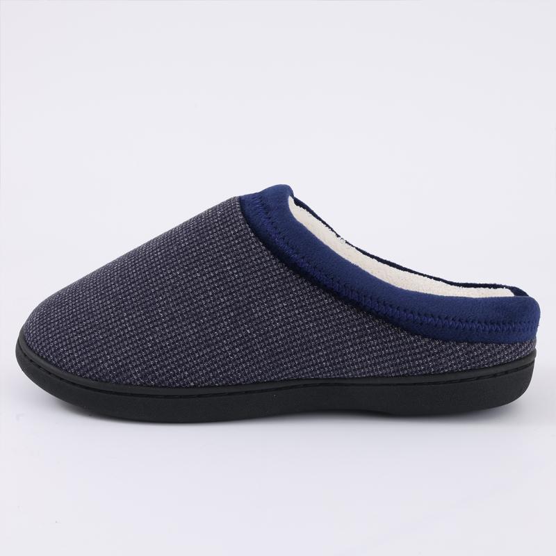 Fashion Shevalues Winter Furry Slippers For Men New Slip On Home Slides Soft Sole Cozy Indoor Slides Plush Lining Men's Cotton Slippers