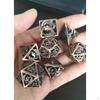 7 Piece Hollow DND Polyhedral Set Family Dragon Dungeon Entertainment Gifts Game