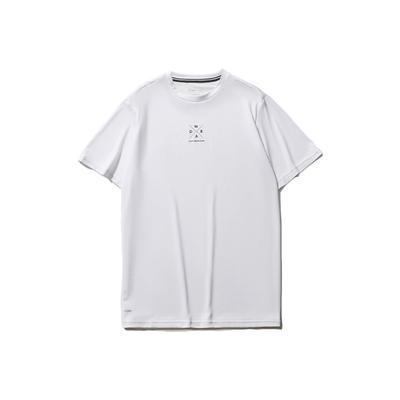 Camiseta Reflectante de Secado Rápido y Fresca de Cuello Redondo y Manga Corta Way Of Wade para Hombre Tops Estándar-Blanco ATSR213-2
