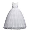 Langes Prinzessinnenkleid für Mädchen Laufsteg-Abendkleid Kleidung für Klavieraufführungen Mittelgroß Groß Kinder Langes Spitzenkleid Hochzeitskleid Atmungsaktives Formelles Outfit