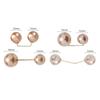 3/6/8PCS Double Head Pin Pearl Brooch Non-Slip DIY Sewing Safety Pins Multi-Purpose Adjustable Collar Clip Brooches