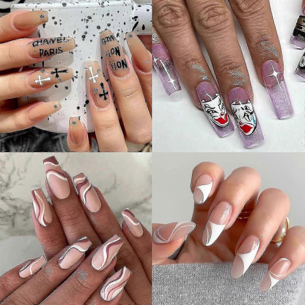 12 Color 3d Nail Art Pens Set, Nail Point Graffiti Dotting Pen Drawing Painting Liner Brush For Diy Nail Art Beauty Adorn Manicure Tools