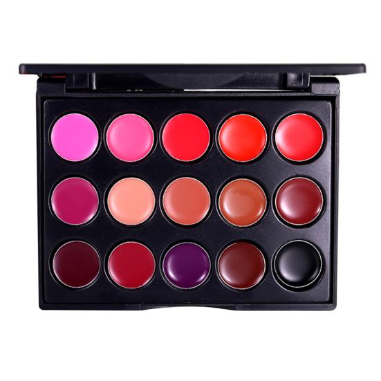 15 Colors Mini Women's Fashion Cosmetics Lip Gloss Shimmers Long Lasting Lipstick