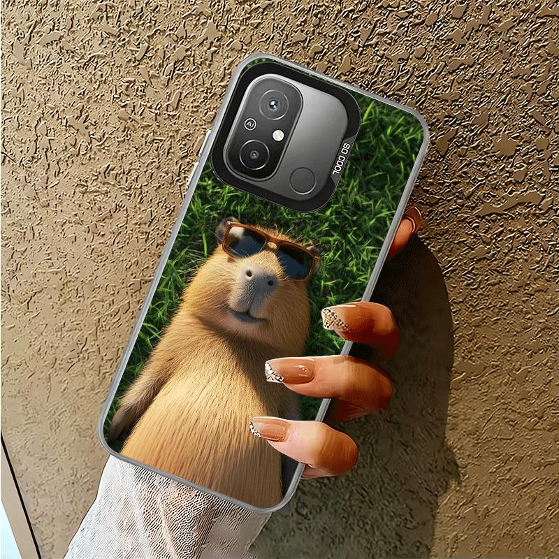 Animal Capybara Cute Soft Phone Case for Xiaomi Redmi 15C 15 14C 13C 12C Poco X5 X6 X7 Pro X3 F8 F7 Ultra M8 13 12 Cover Back Sh
