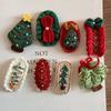 Christmas Series Hair Clips Winter Wool HairPins Christmas Tree BB Clips for Woman Girls Sweet Barrettes Children Cute Headdress
