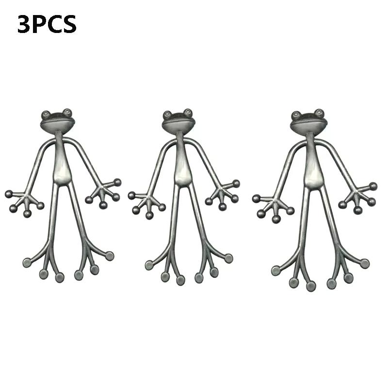 Creative Frog Plant Stand Cute Frog Flower Pot Hugger Plant Climbing Fixture Clips Planter Stake Decor Garden Climbing Branch