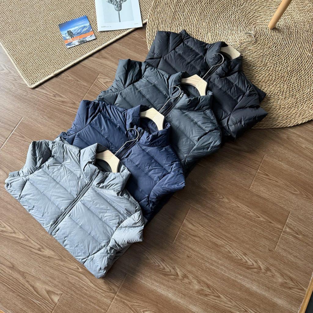 Men's Lightweight Winter Down Jacket - Essential Stand Collar for Outdoor & Commuting Warmth