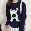 Navava Long Sleeve Knit Tee Bear Nk2653