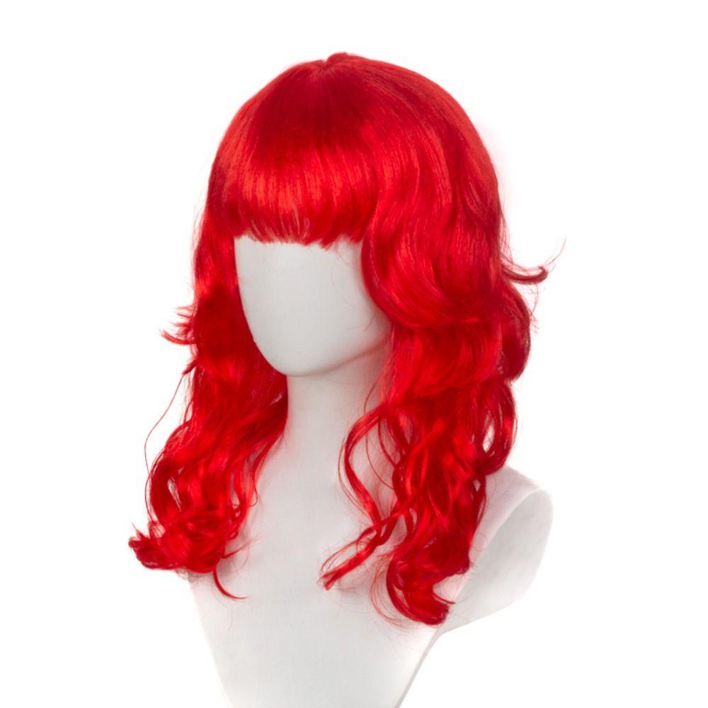 Harajuku Orange Blue Gold Grey Curly Wigs Cosplay Women Layered Wigs Long Curly Wave Wig  for Women