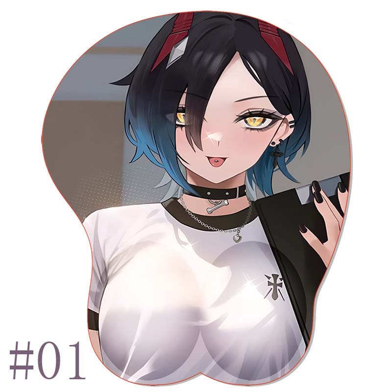 

Cute OPPAI Mouse Pad Azur Lane Mousepad Anime Waifus Ulrich von Hutten Silicone 3D Wrist Rest MousePad Sexy Hentai Mouse Mat