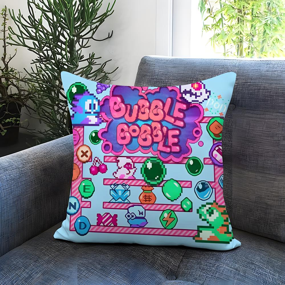 Anime B-Bubble B-Bobble Cushion Cover Comfortable Reversible Pillow Cover Ideal for Car Sofa Bedroom & Beyond