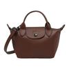 Longchamp Le Pliage Xtra Cow Leather Shoulder Bag, Crossbody Bag, Handbag Mini Women's Mocha 1500987002