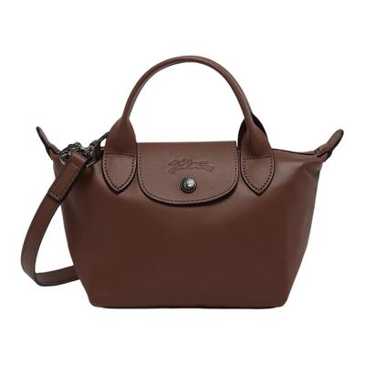Le Pliage Xtra Cow Leather Shoulder Bag, Crossbody Bag, Handbag Mini Women's Mocha 1500987002