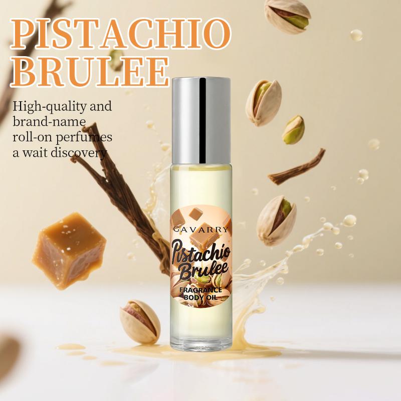 Pistachio Brulee Roll-on Fragrance Oil Long Lasting Women s Fragrance Body Oil Portable Mini Fragrance For Daily Use onesize