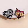 Adorable Heart Shaped Spider Monster Brooch Perfect For Festive Halloween Celebrations