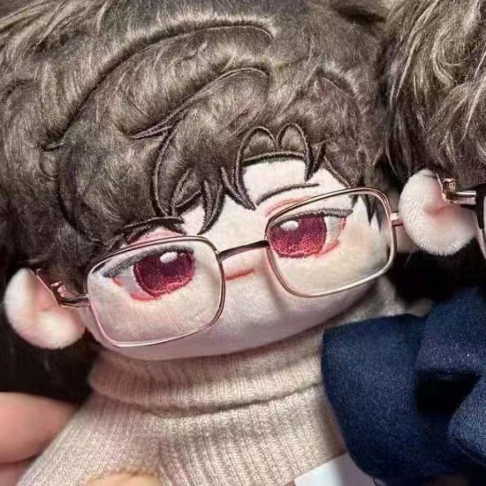 Photo Prop Plush Doll Eyeglasses Metal Pets Glasses Creative Doll Glasses  Dolls