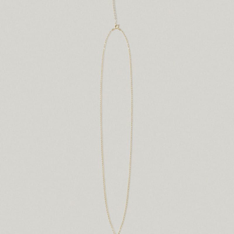 FOLNUA [folnua X Fi,ore] MINI POST KEY NECKLACE - GOLD CHAIN (TWO TONE)