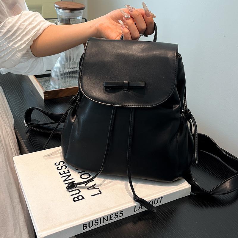 This Year's Popular Fashion Korean Version of Sweet Bow Casual Backpack 2025 Summer New Fashion Versatile Backpack