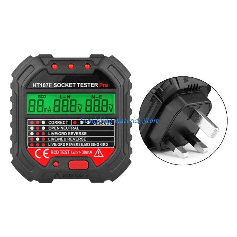 Y5GD Digital Display Outlet Tester Receptacle Tester 90-250V Electrical Outlet Tester