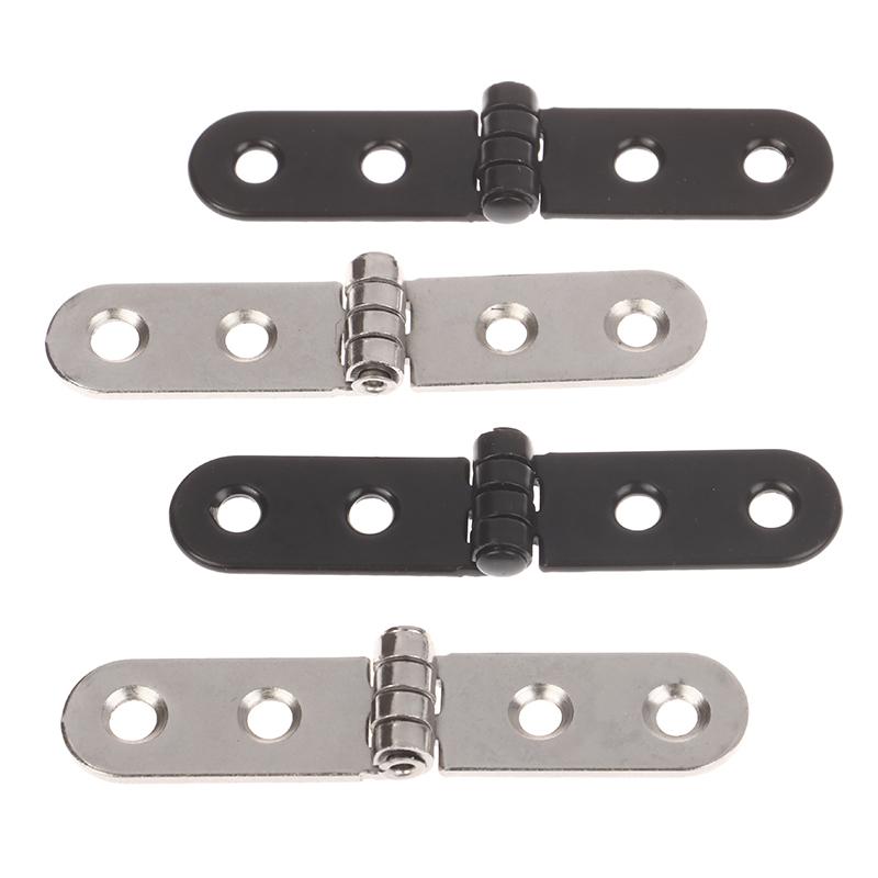 2Pcs/pack 76*15mm 180 Degree Foldable Hinge Flap Screw-On Hinges For Sewing Machine Cabinet Door Hinge Furniture Hardware