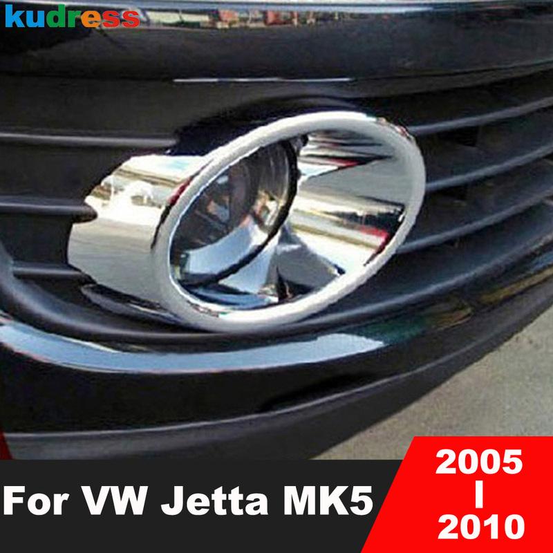 

For Volkswagen For VW Jetta MK5 2005 2006 2007 2008 2009 2010 Chrome Front FogLight Lamp Fog Lights Cover Trims Car Accessories