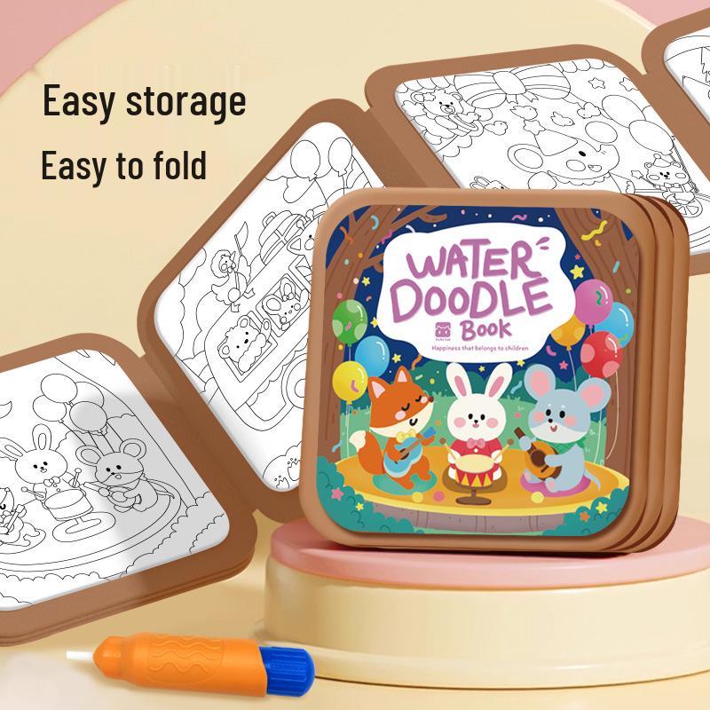 Wiederverwendbares magisches Wasser-Malbuch für Kinder - Früherziehung und ruhiges Aktivitätsspielzeug