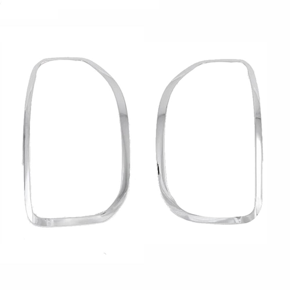 2pcs Rear Tail Light Lamp Cover Trims For Hyundai Venue 2019 2020 2021 Car Rear Left Right Tail Light Trim Ring Lamp Cover Chrome