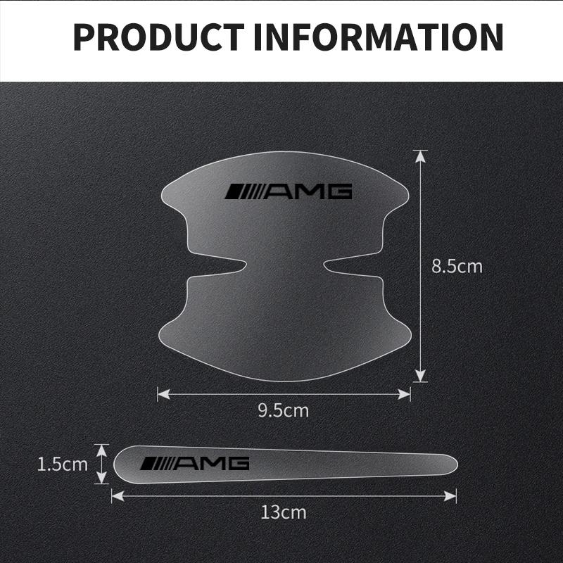 Transparent Car Door Handle Protector Film Sticker Auto Bowl Anti-scratch Stickers Decals For Mercedes benz AMG B-Class W245 W246 W247