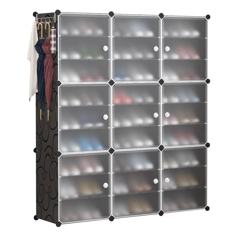 Foldable Multi-layer Shoe Rack: Vertical Wall-mounted Storage Cabinet for Students and Dorms